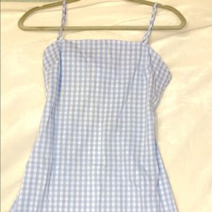 Gingham mini dress